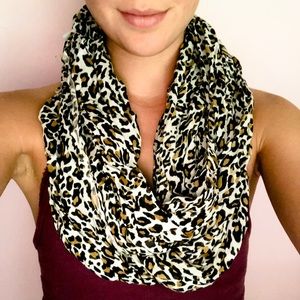 Big Buddha cheetah print infinity scarf